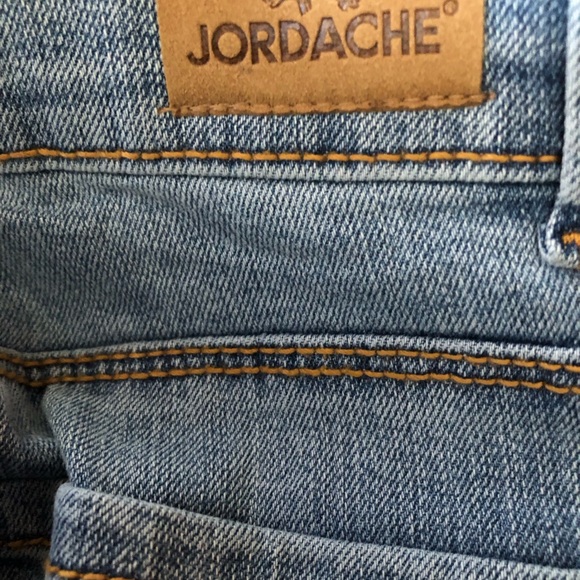 JORDACHE Girls High Rise Straight Distressed Jeans Size 12 Stonewashed New - Picture 5 of 11